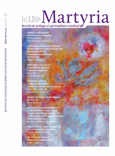 Martyria, ianuarie-iunie 2024, numărul 1