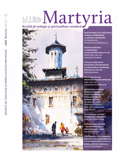 Martyria, ianuarie-iunie 2025, numărul 1
